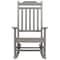 Flash Furniture Winston All-Weather Rocking Chair in Gray Faux Wood JJ-C14703-GY-GG - alternate 4